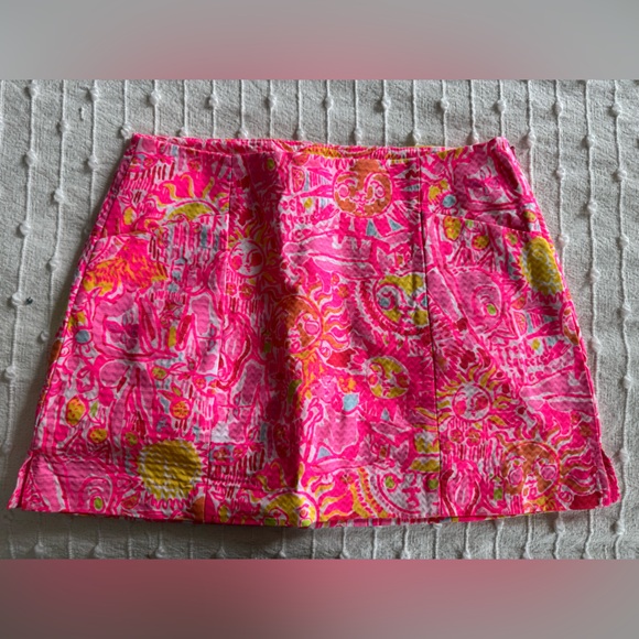 Lilly Pulitzer January Skort Pink Pout More Kinis in the Keys size 0 RARE - Picture 1 of 4